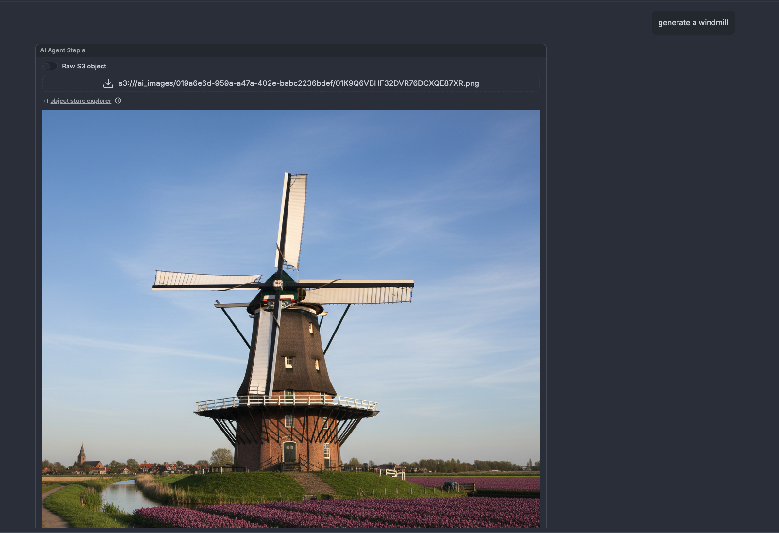 Generate images seamlessly Image output