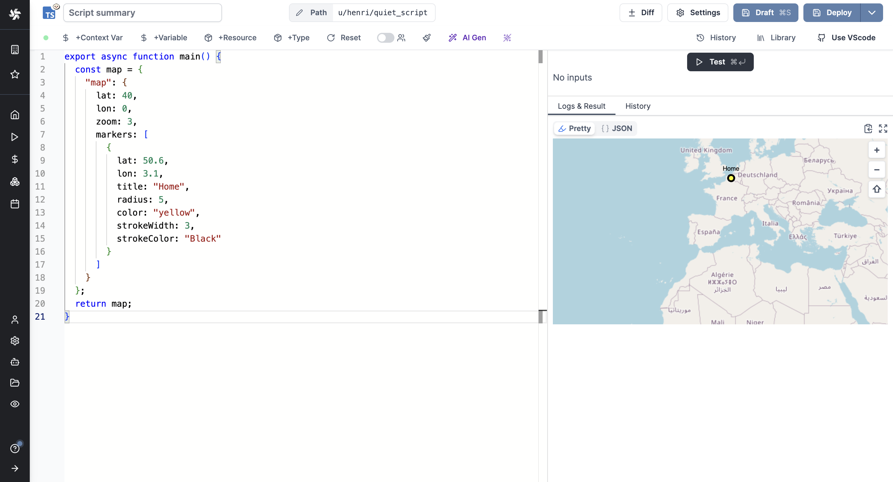 Rich display map Rich display map